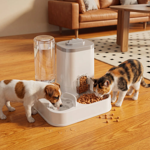 Effortless 2-In-1 Gravity Pet Feeder & Water Dispenser | No Plugs, No Hassle