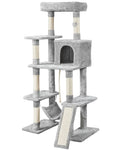 Costoffs 63In Cat Tree – Multi-Level Indoor Play Tower with Scratching Posts & Cat Condo, Pet Furniture, Activity Center