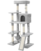 Costoffs 63In Cat Tree – Multi-Level Indoor Play Tower with Scratching Posts & Cat Condo, Pet Furniture, Activity Center