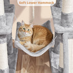 Costoffs 63In Cat Tree – Multi-Level Indoor Play Tower with Scratching Posts & Cat Condo, Pet Furniture, Activity Center