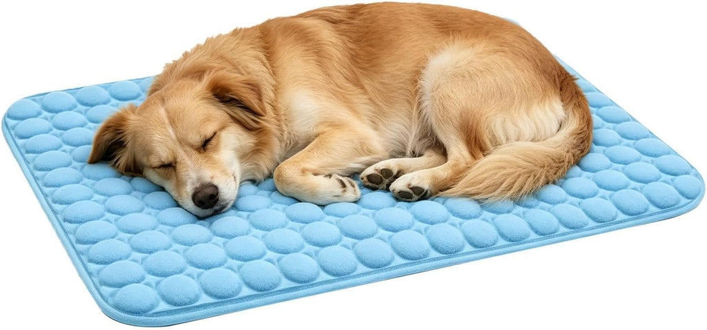 Kühlmatte Für Hunde - 2026 Neu Selbstkühlende Haustiermatte, Waschbar, Tragbar, Aus Eisseide, Selbstkühlend, Faltbar, Hundekühlmatte Haustiere Matte Kühlpads Für Katen Und Hunde